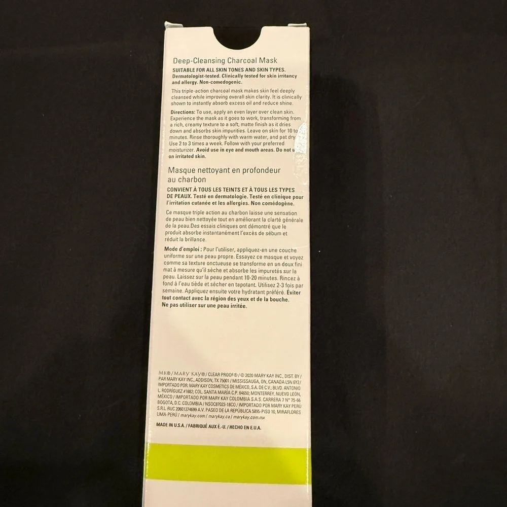 Mary Kay Clearproof Deep Cleansing Charcoal Mask - New in Box